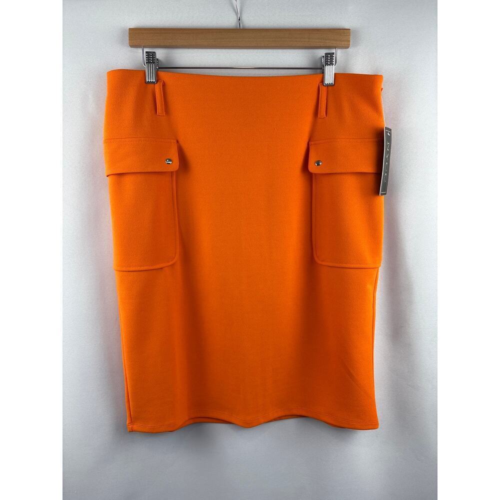 Women’s NYCC Large Bright Orange Pencil Skirt